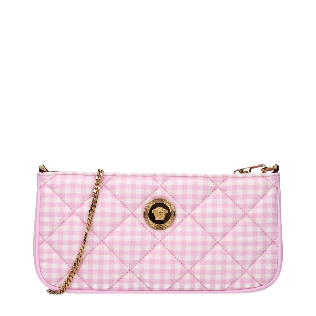 Pink Fabric Shoulder Bags