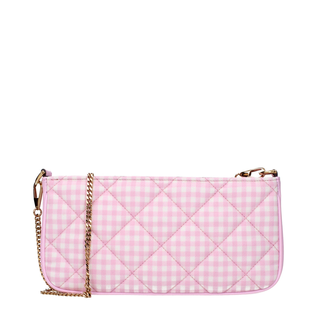 Pink Fabric Shoulder Bags