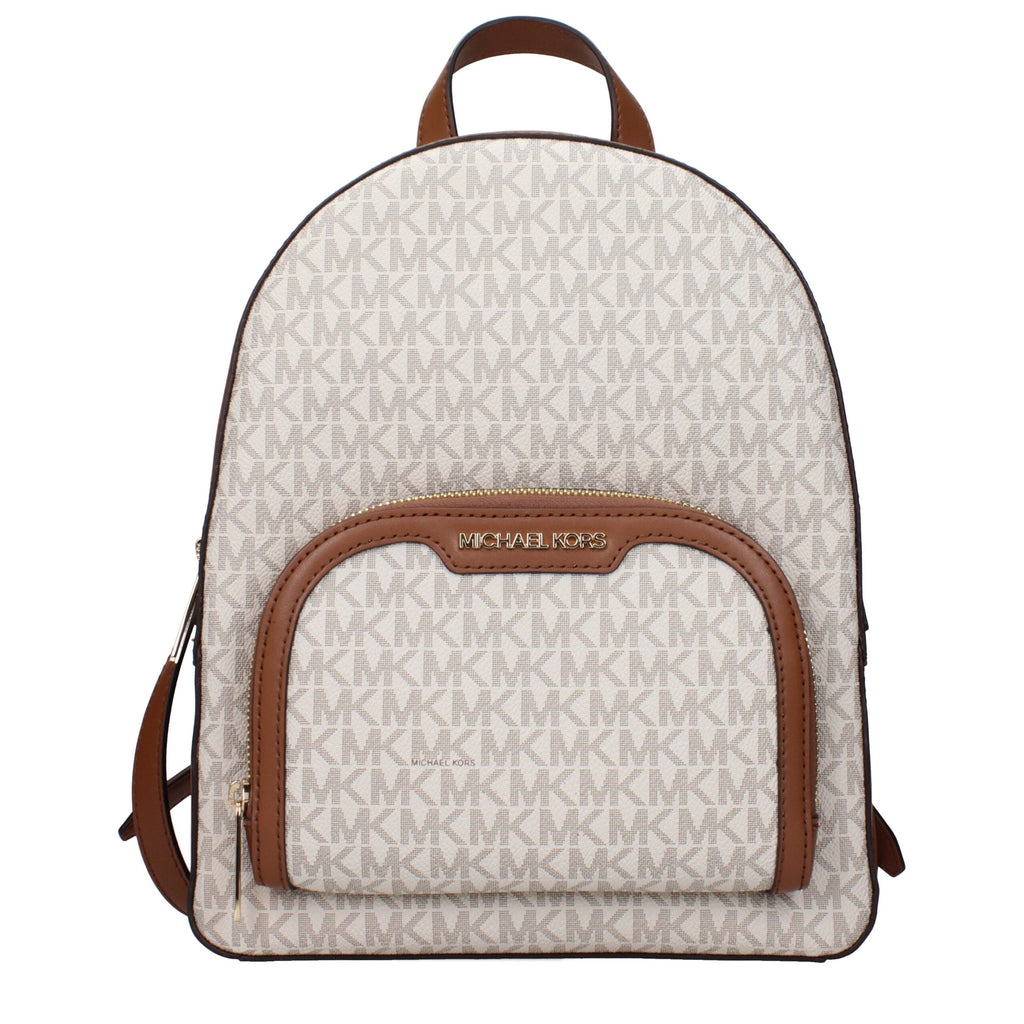 Beige Fabric Backpacks