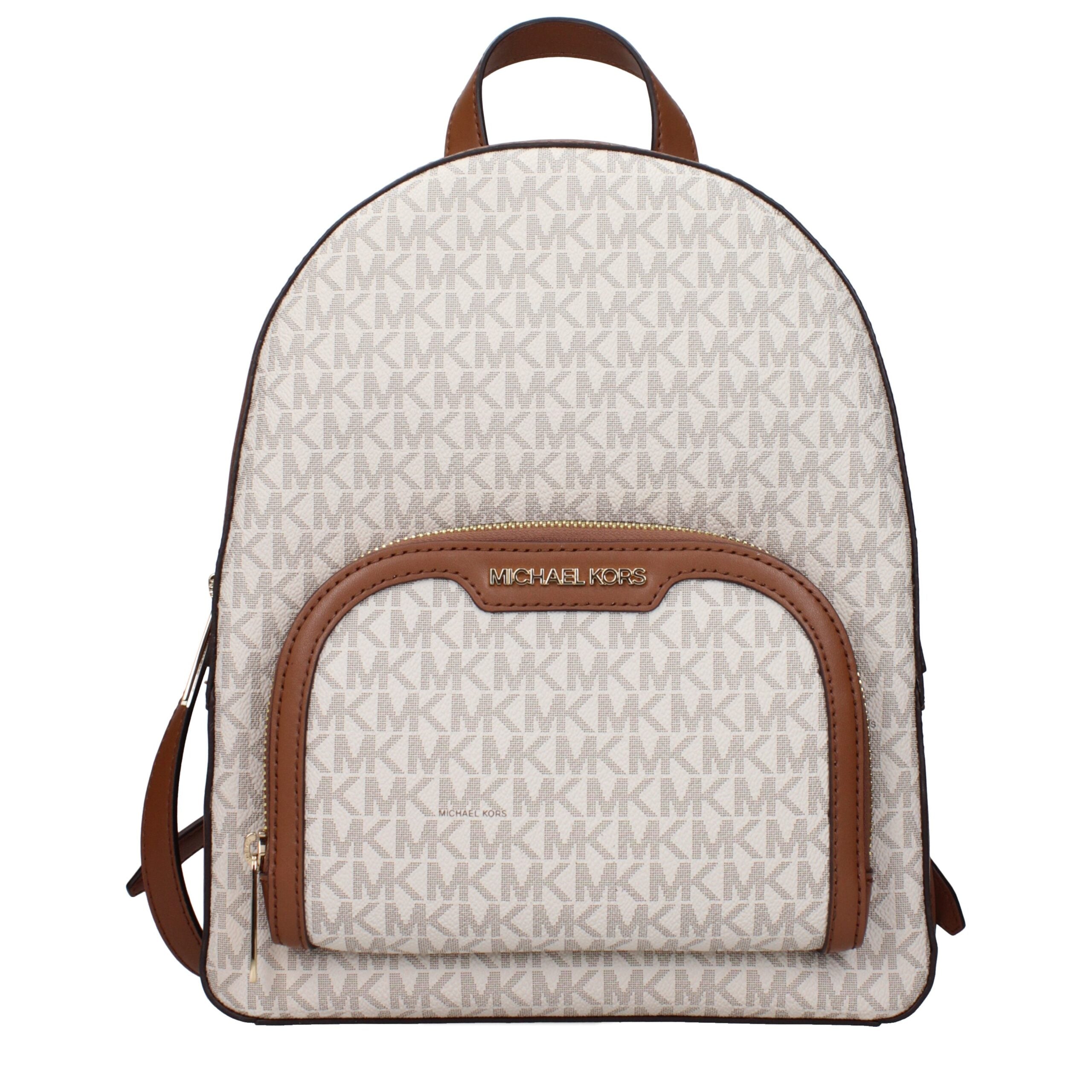 Beige Fabric Backpacks