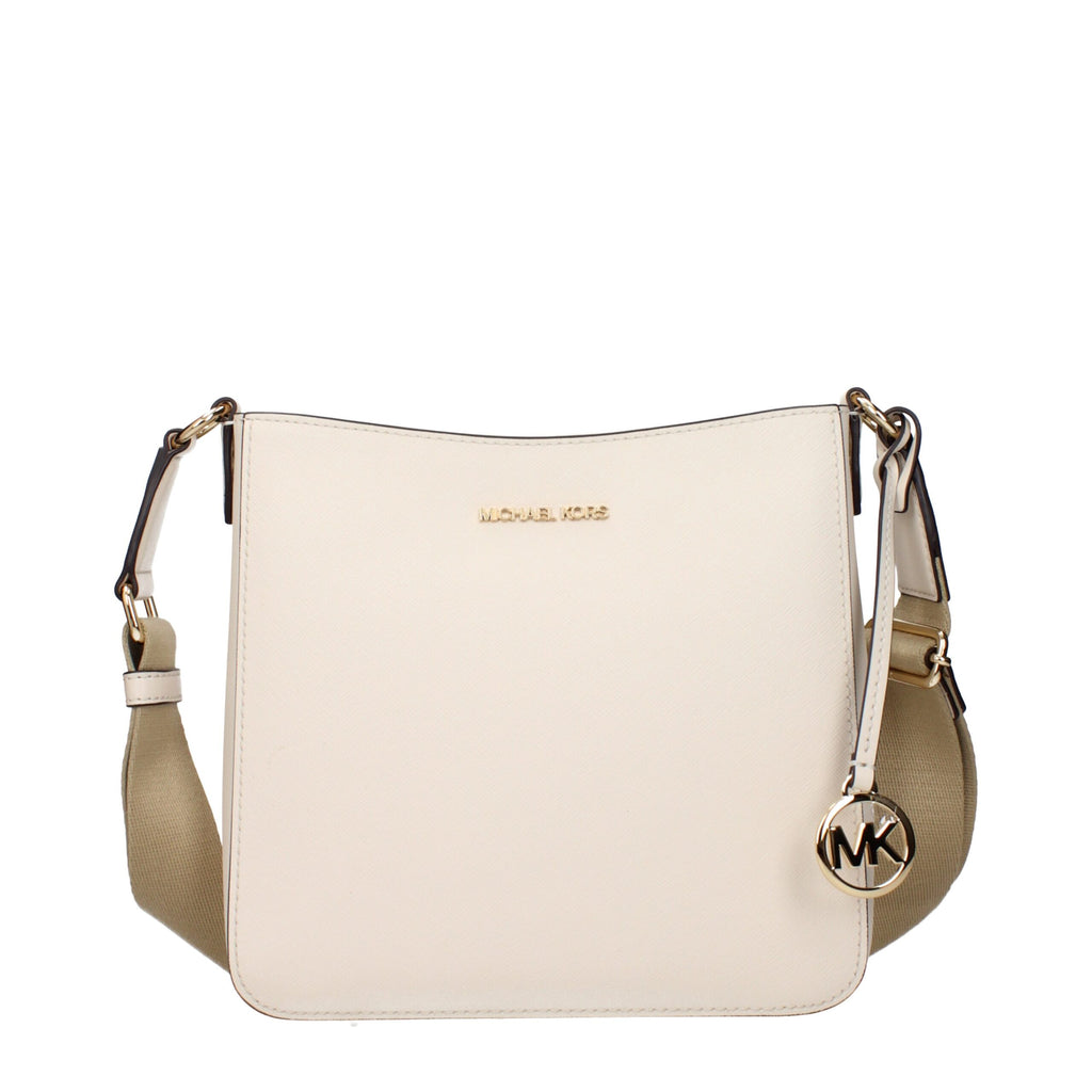 Beige Leather Shoulder Bags