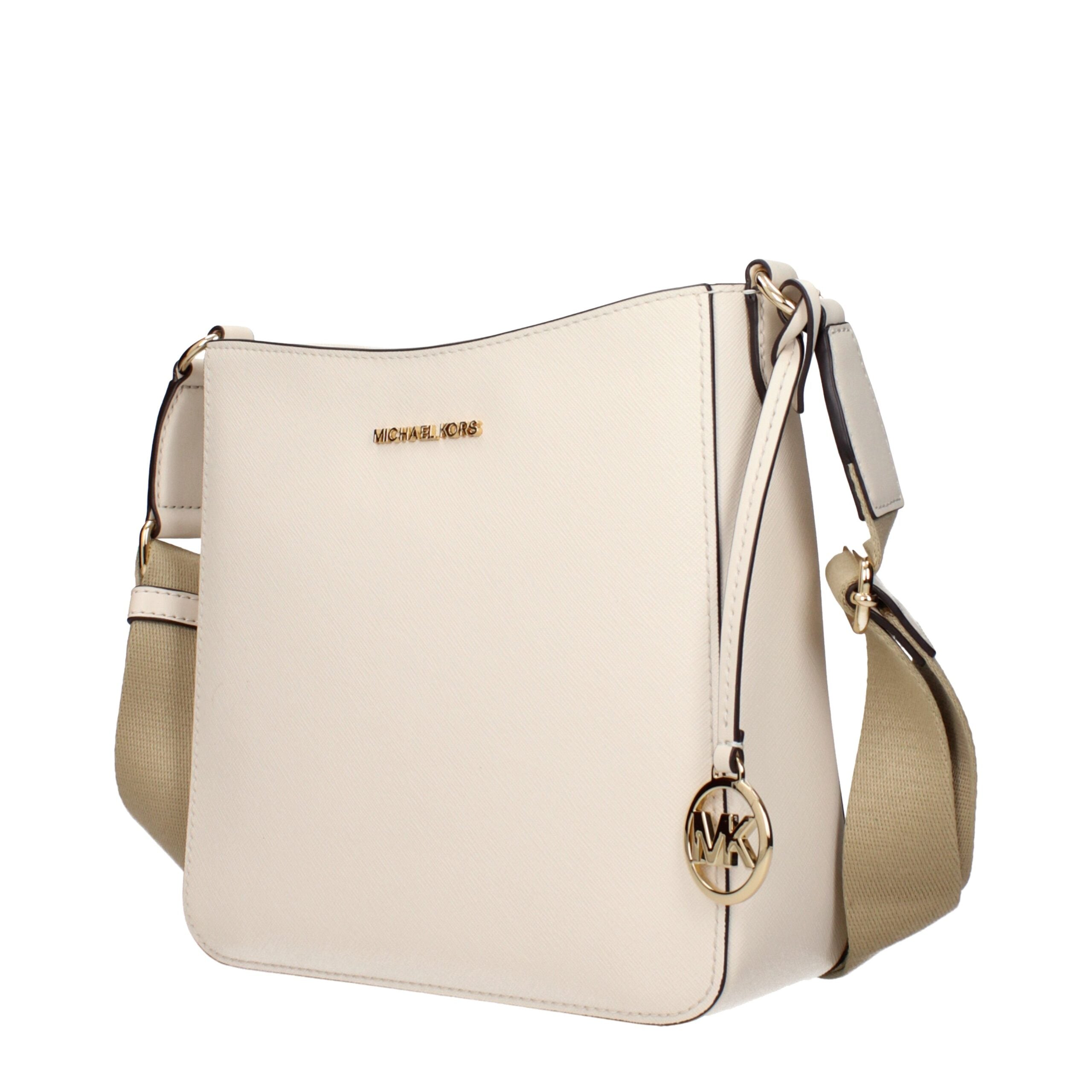 Beige Leather Shoulder Bags