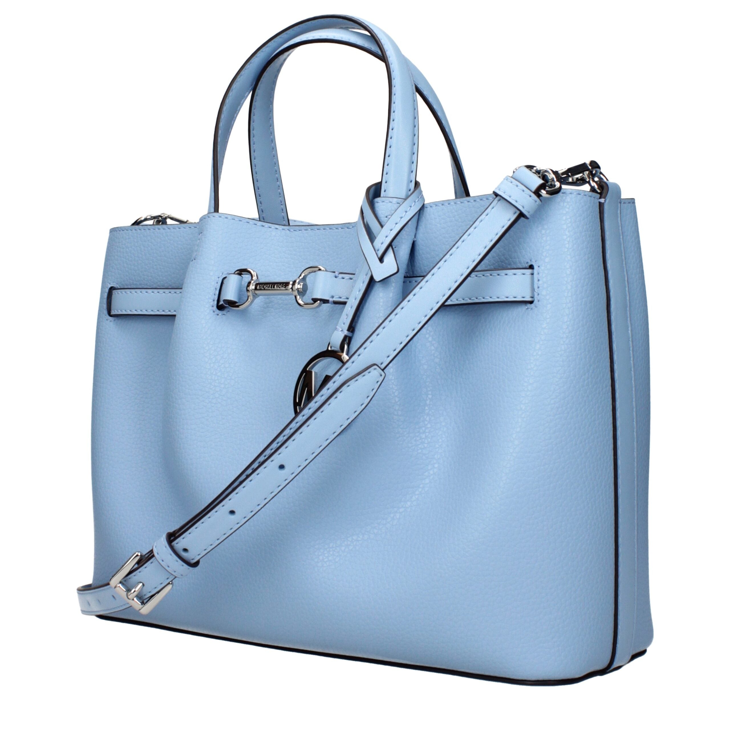 Light Blue Leather Handbags