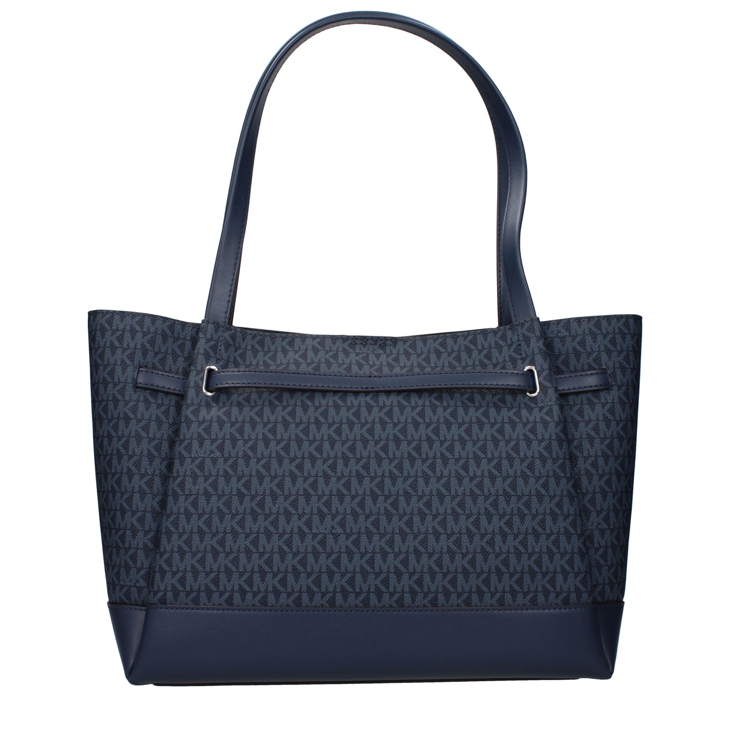 Blue Fabric Shoulder Bags