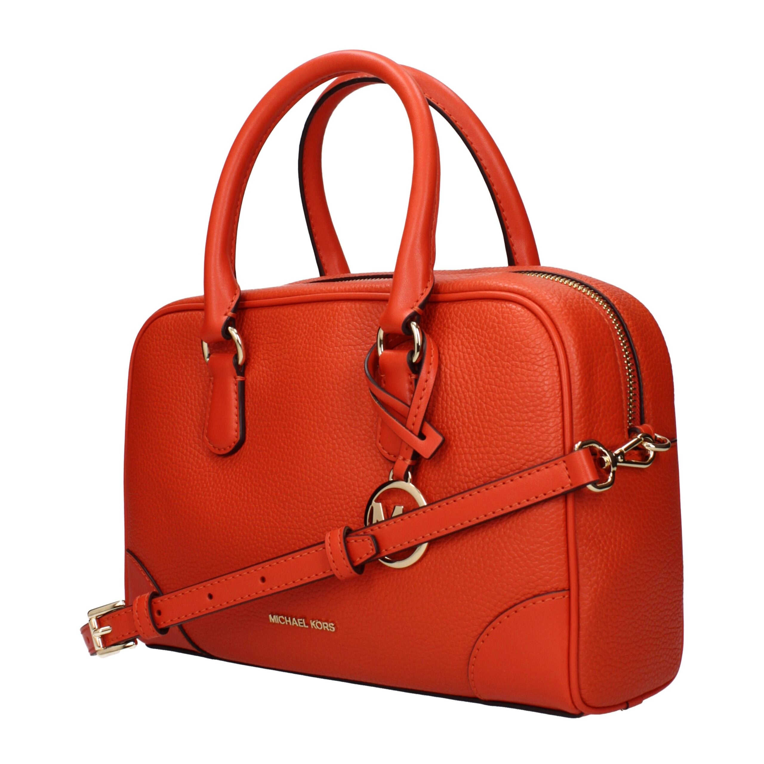 Orange Leather Handbags