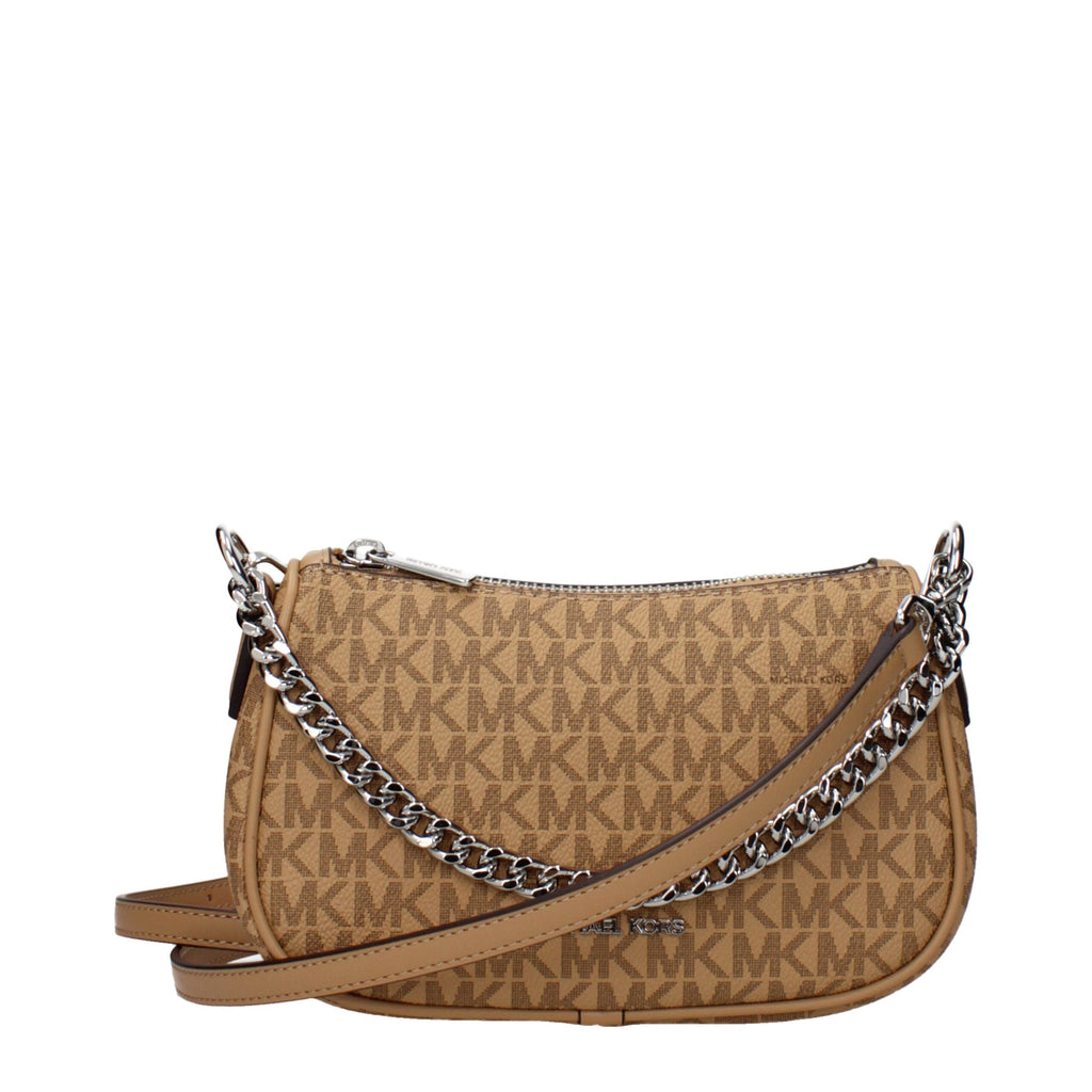 Brown Fabric Handbags
