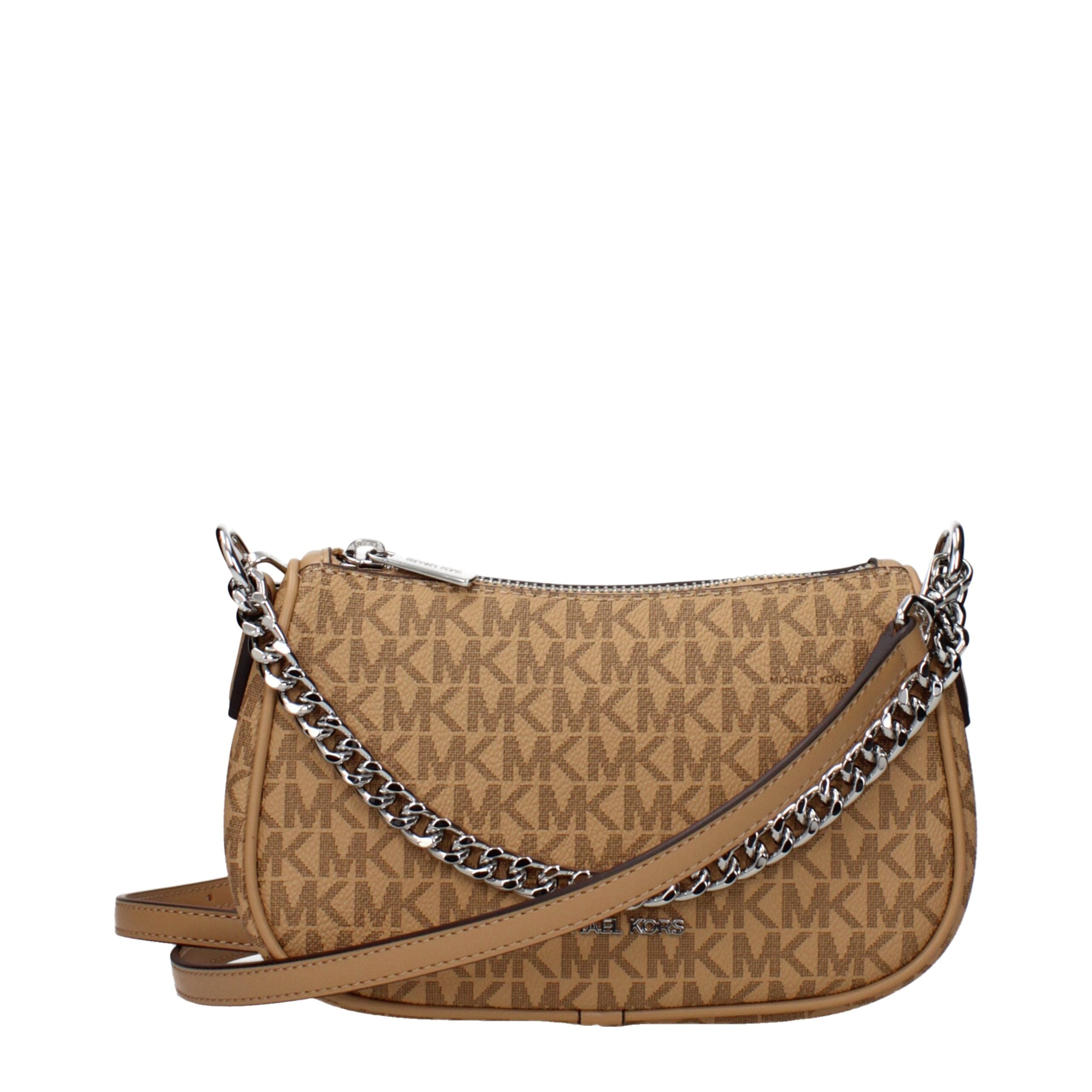 Brown Fabric Handbags