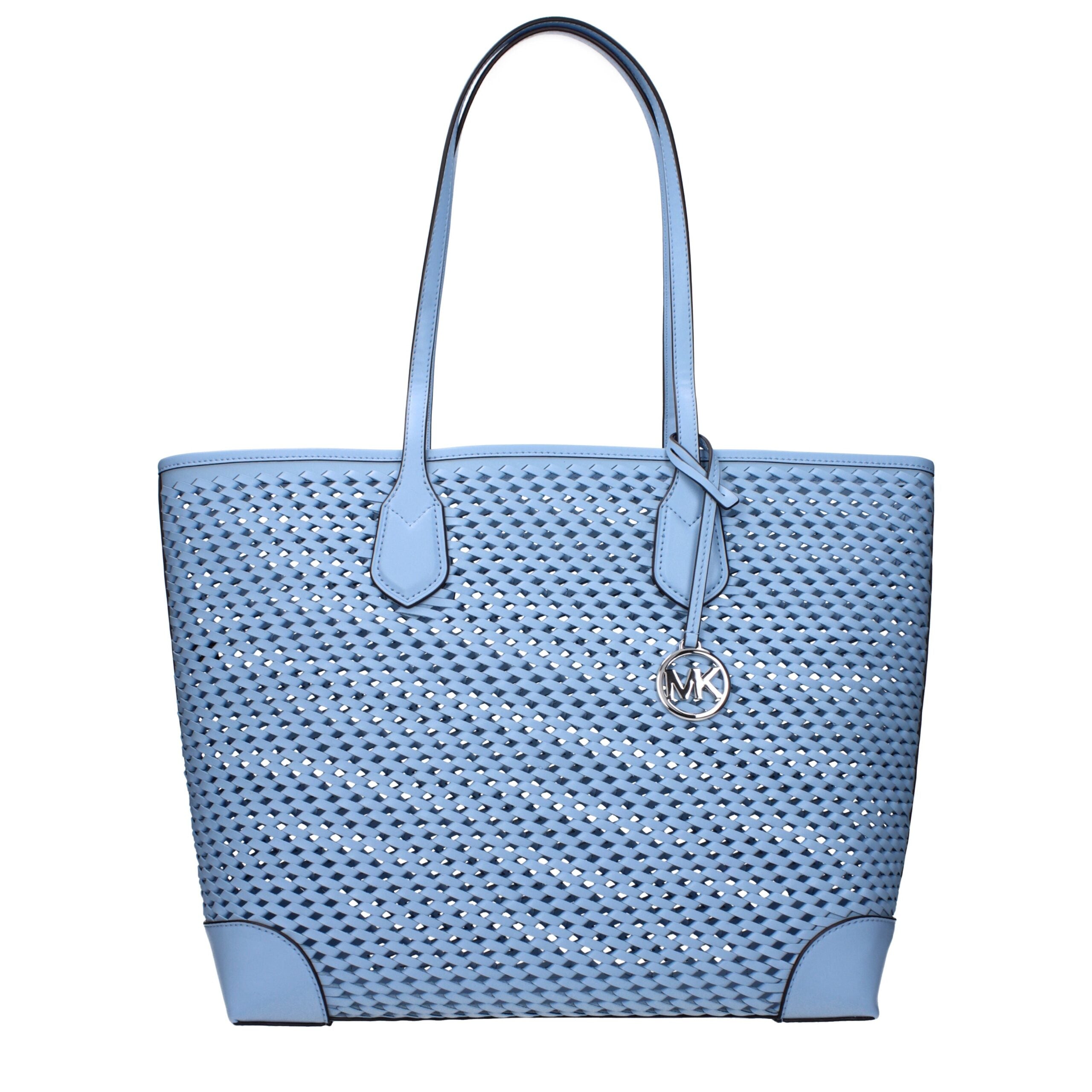 Light Blue Leather Shoulder Bags