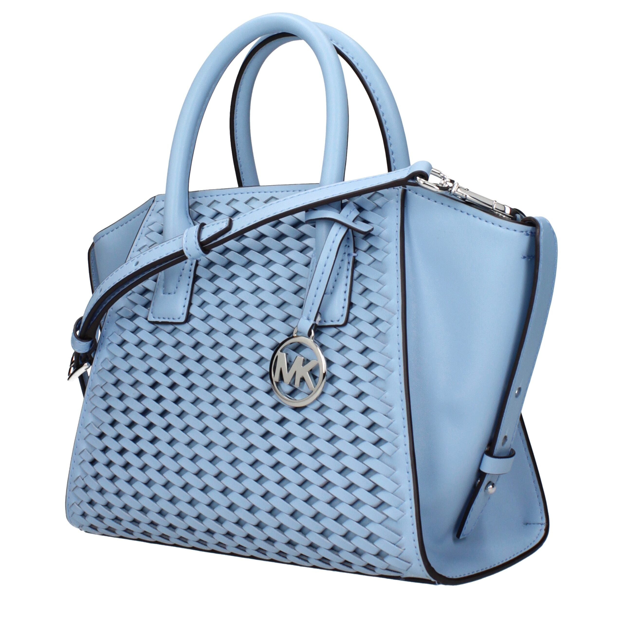 Light Blue Leather Handbags
