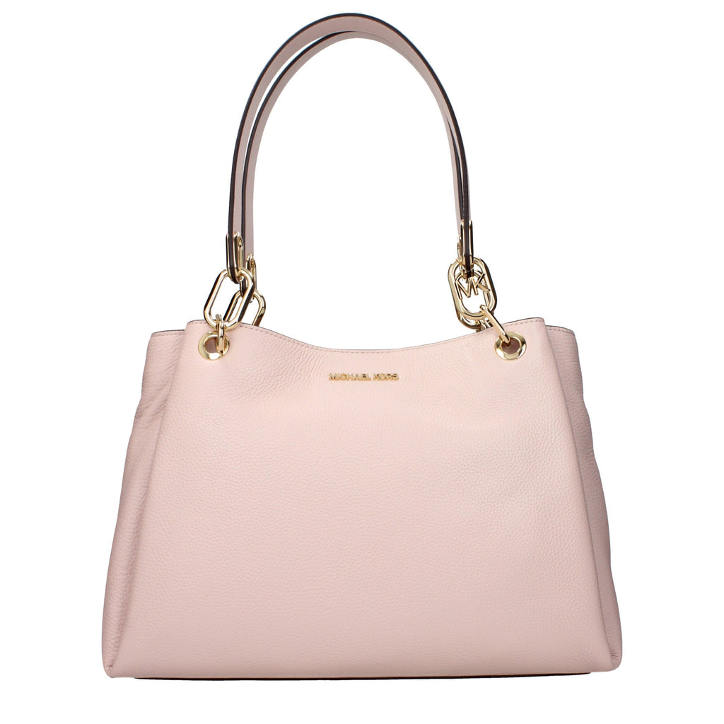 Pink Leather Shoulder Bags