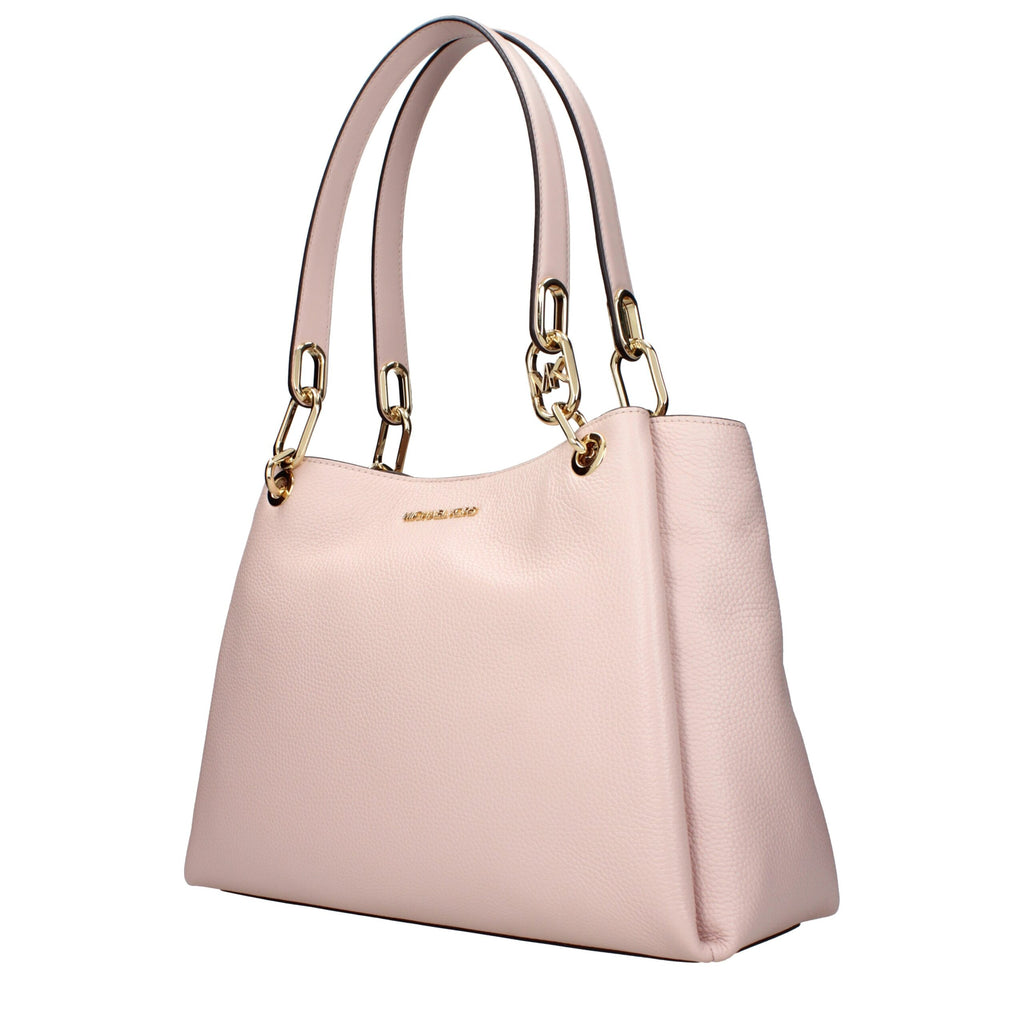 Pink Leather Shoulder Bags