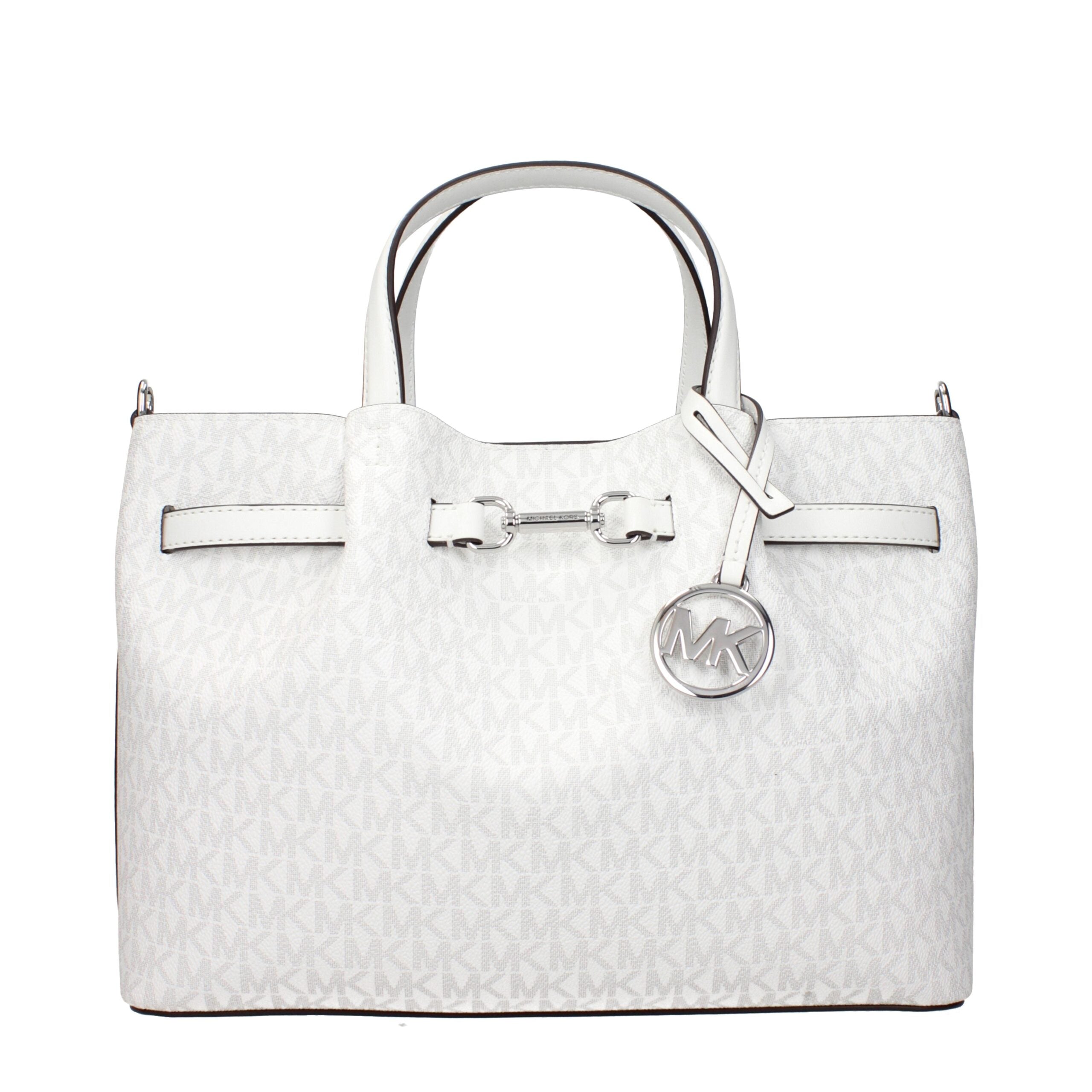 White Fabric Handbags