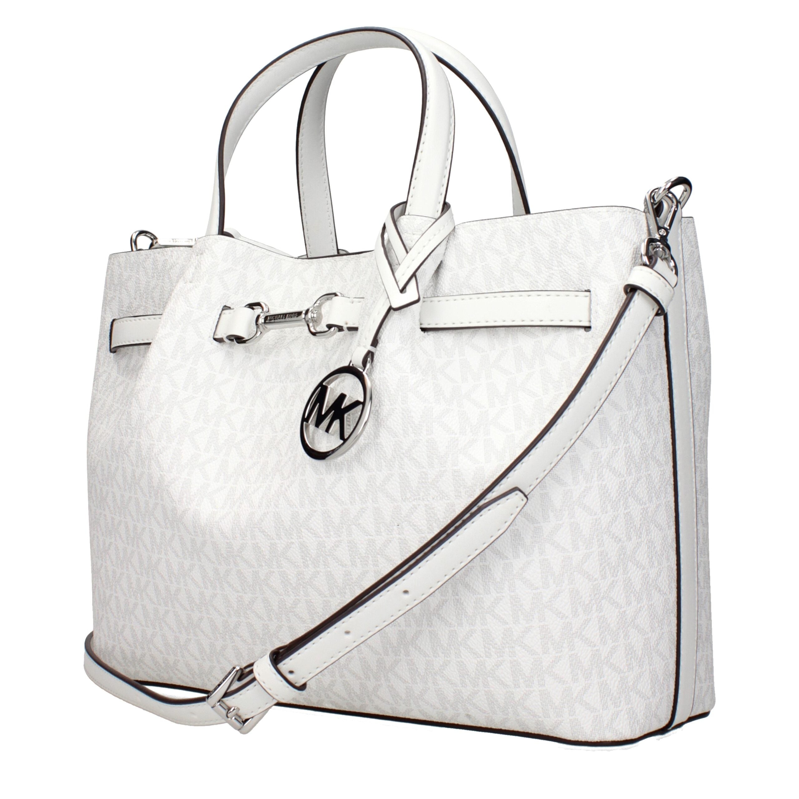 White Fabric Handbags