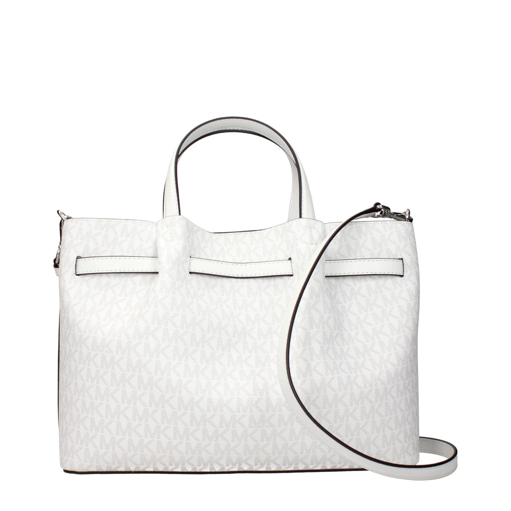 White Fabric Handbags