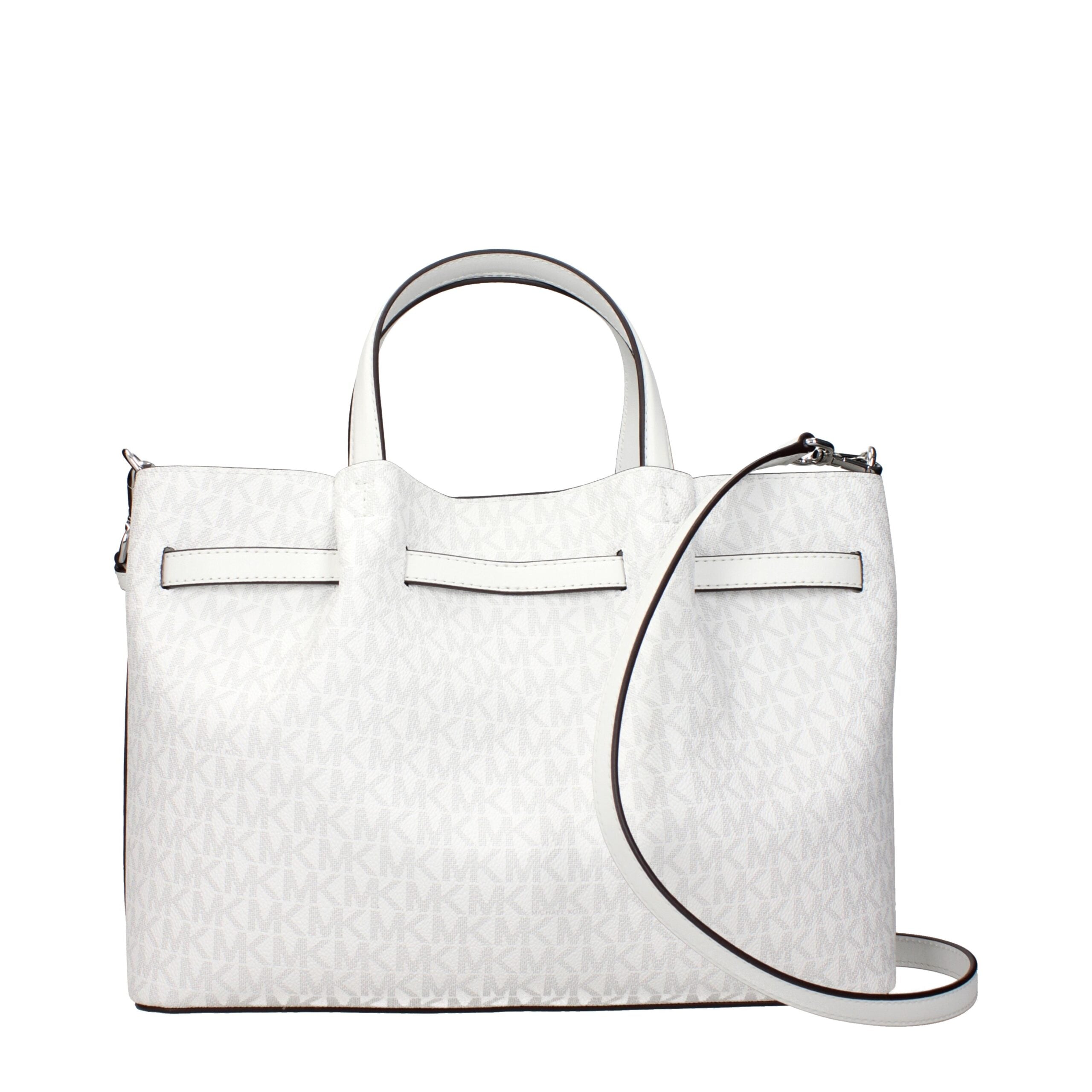 White Fabric Handbags