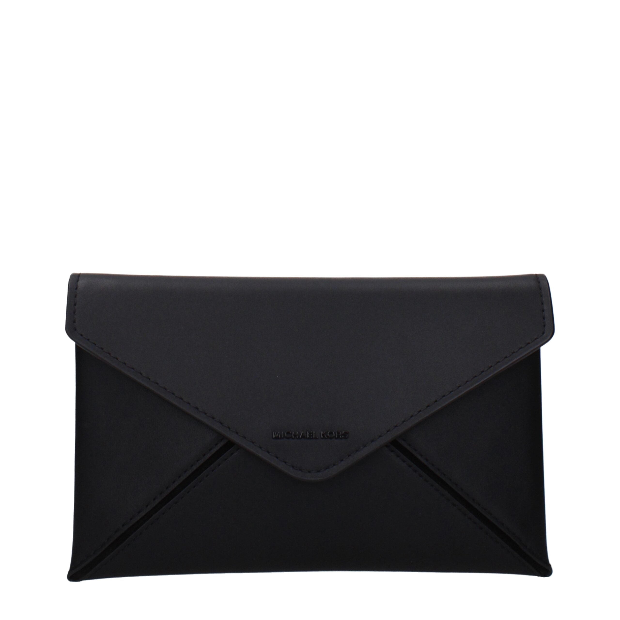 Black Leather Clutch Bags