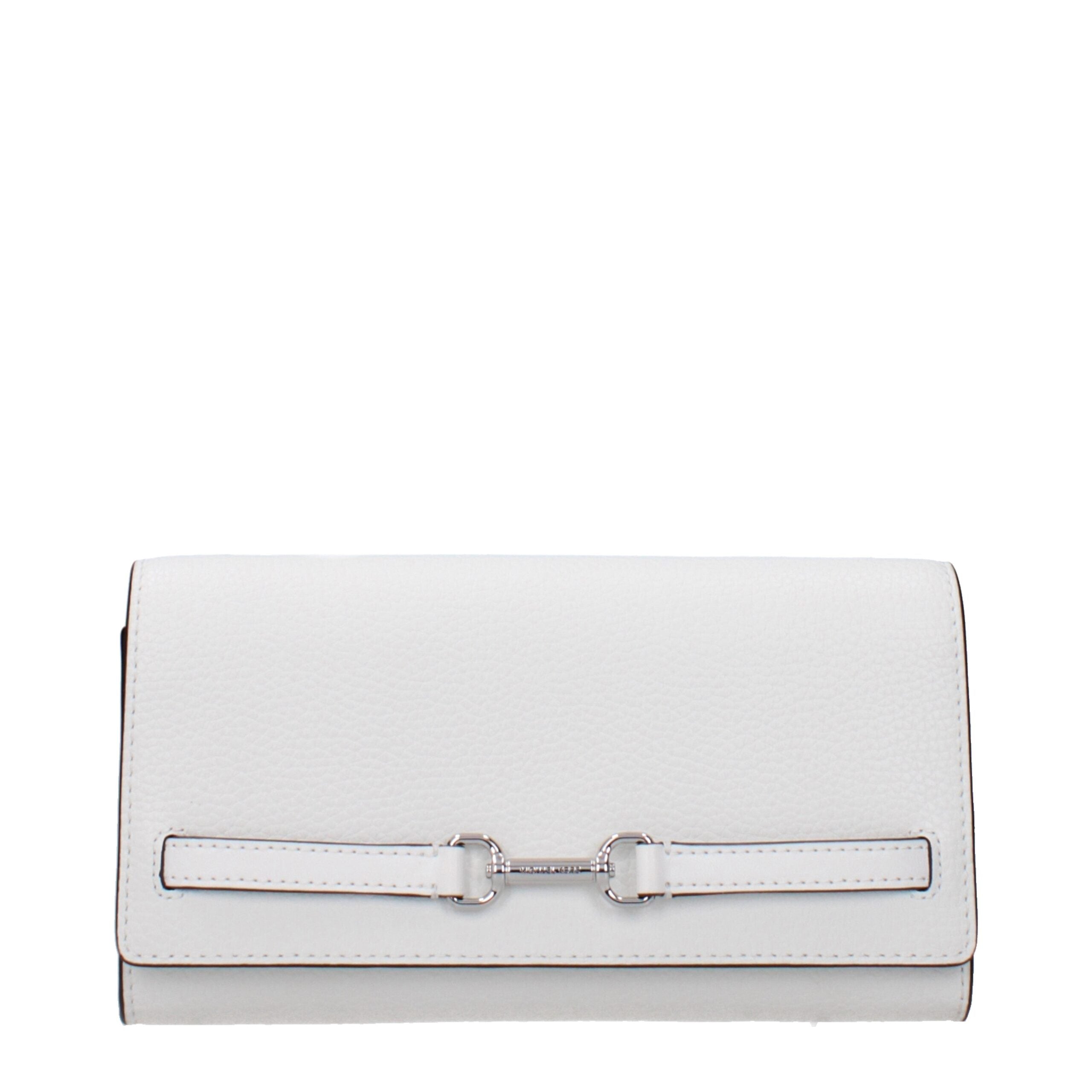 White Leather Clutch Bags