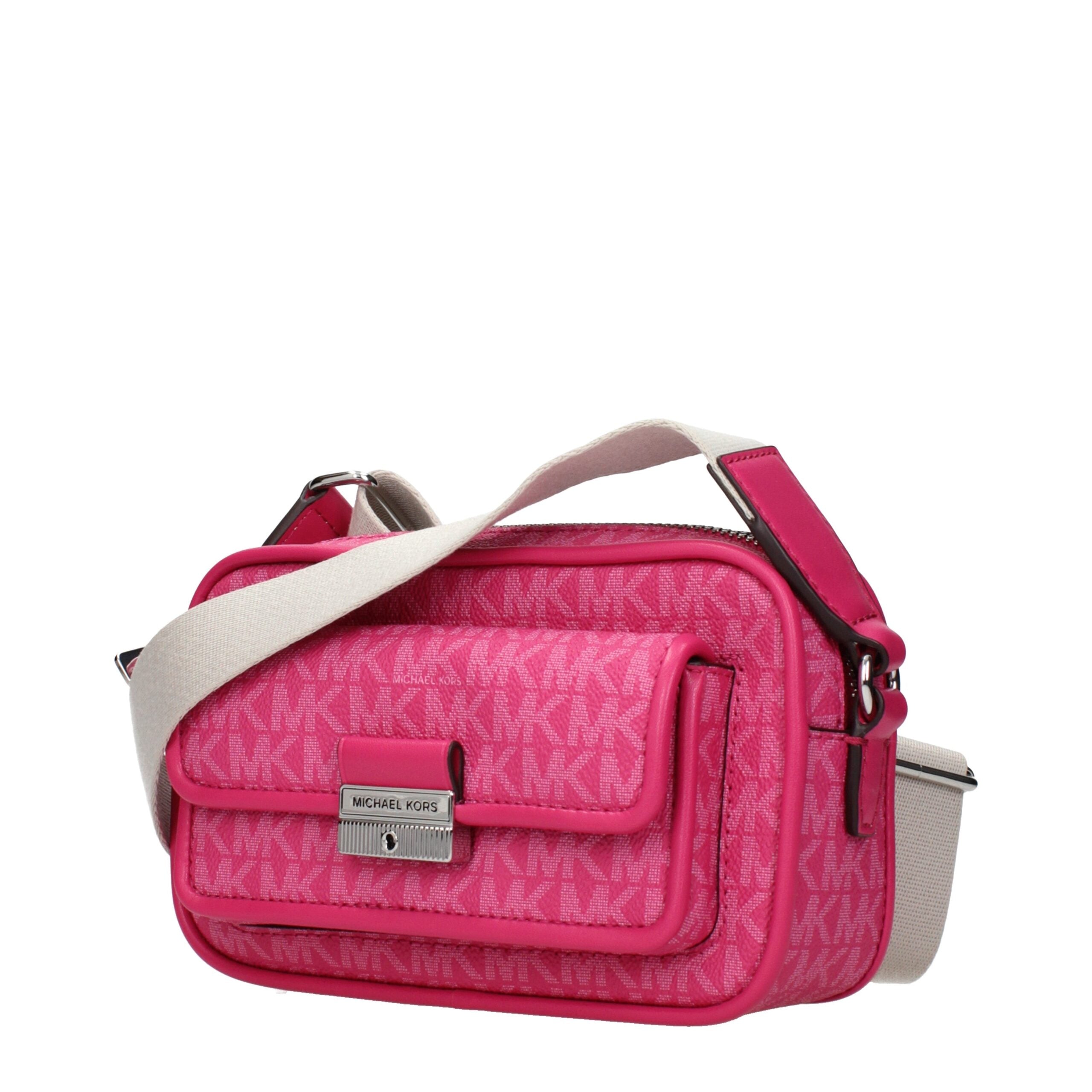 Pink Fabric Crossbody Bags