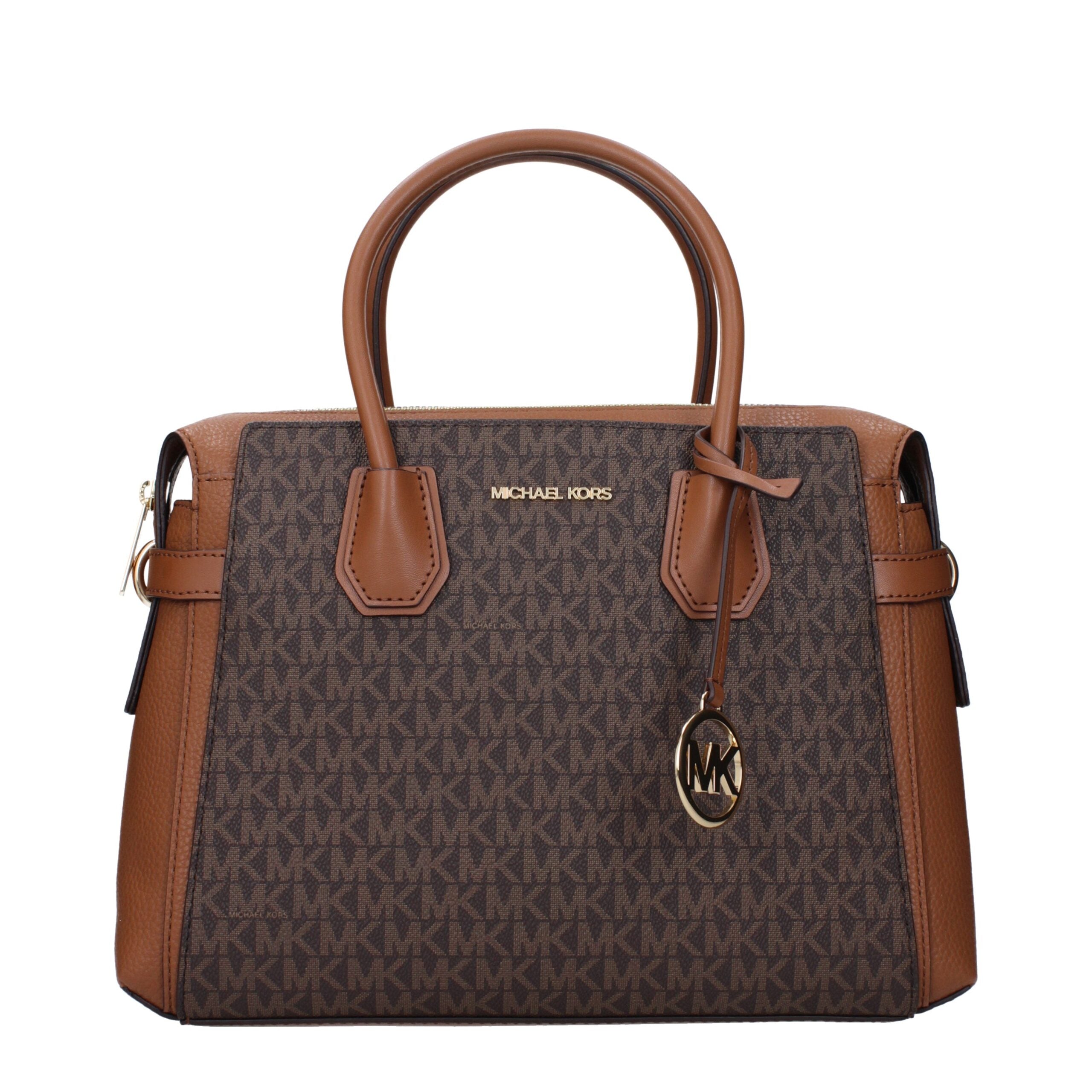 Brown Fabric Handbags
