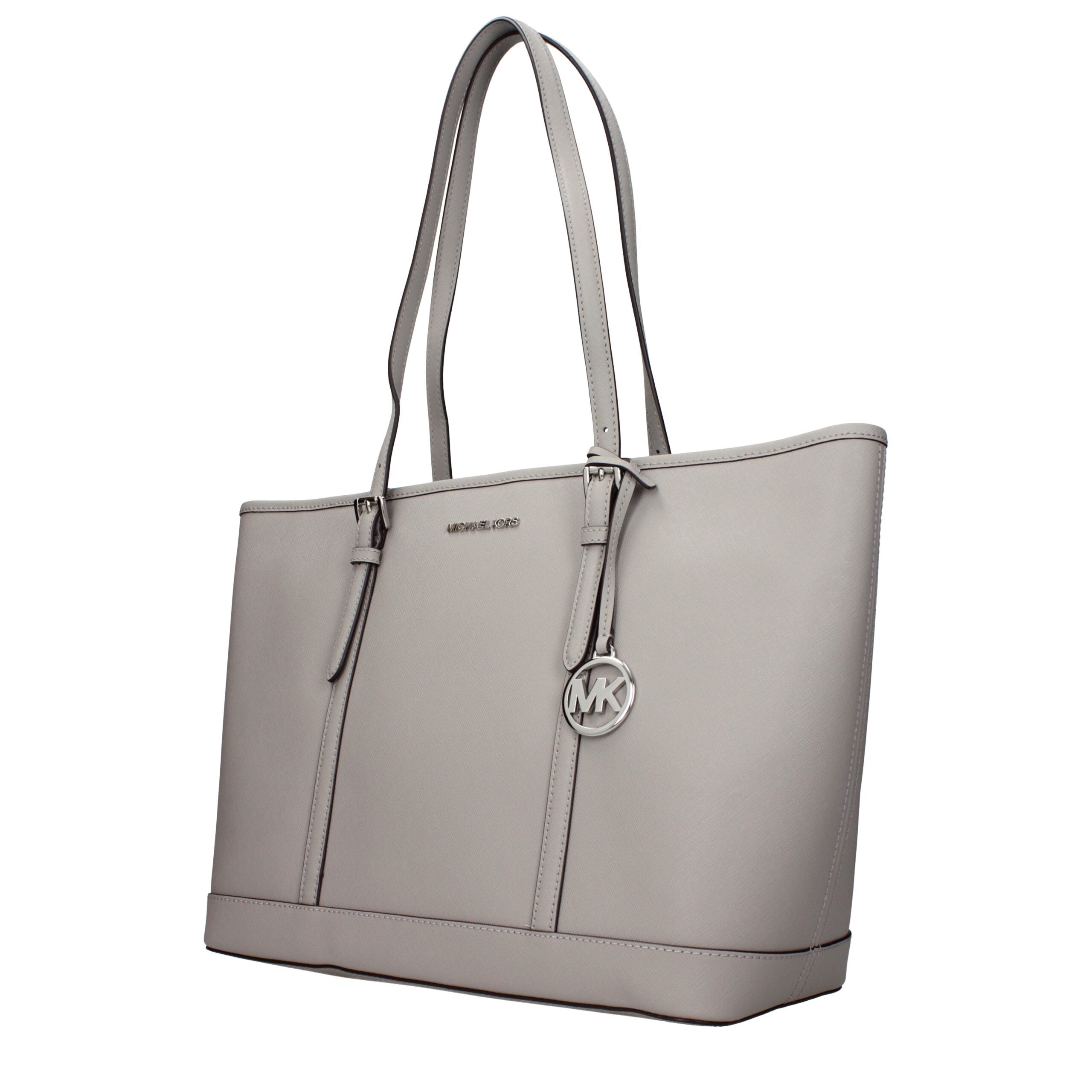 Gray Leather Shoulder Bags