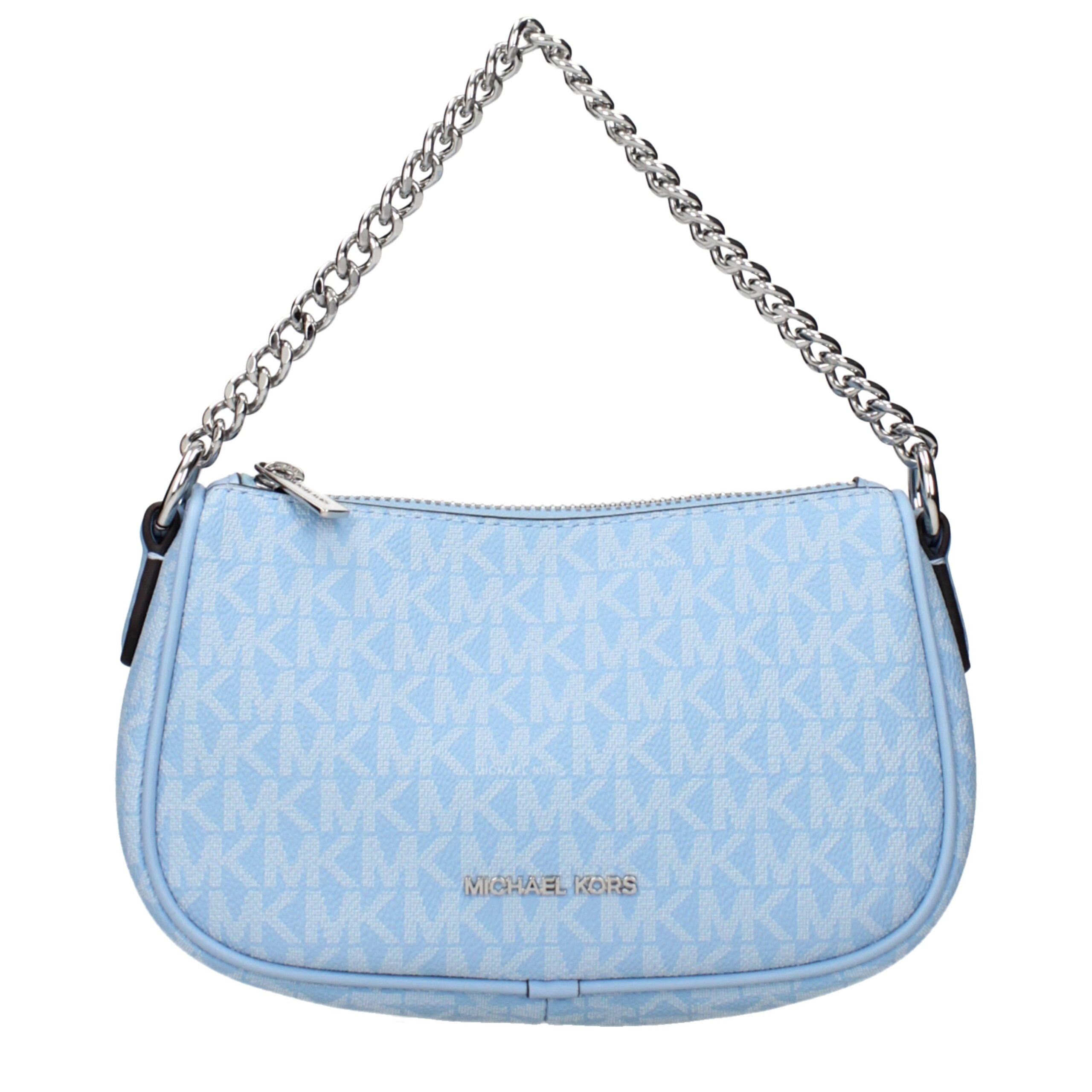 Light Blue Fabric Handbags