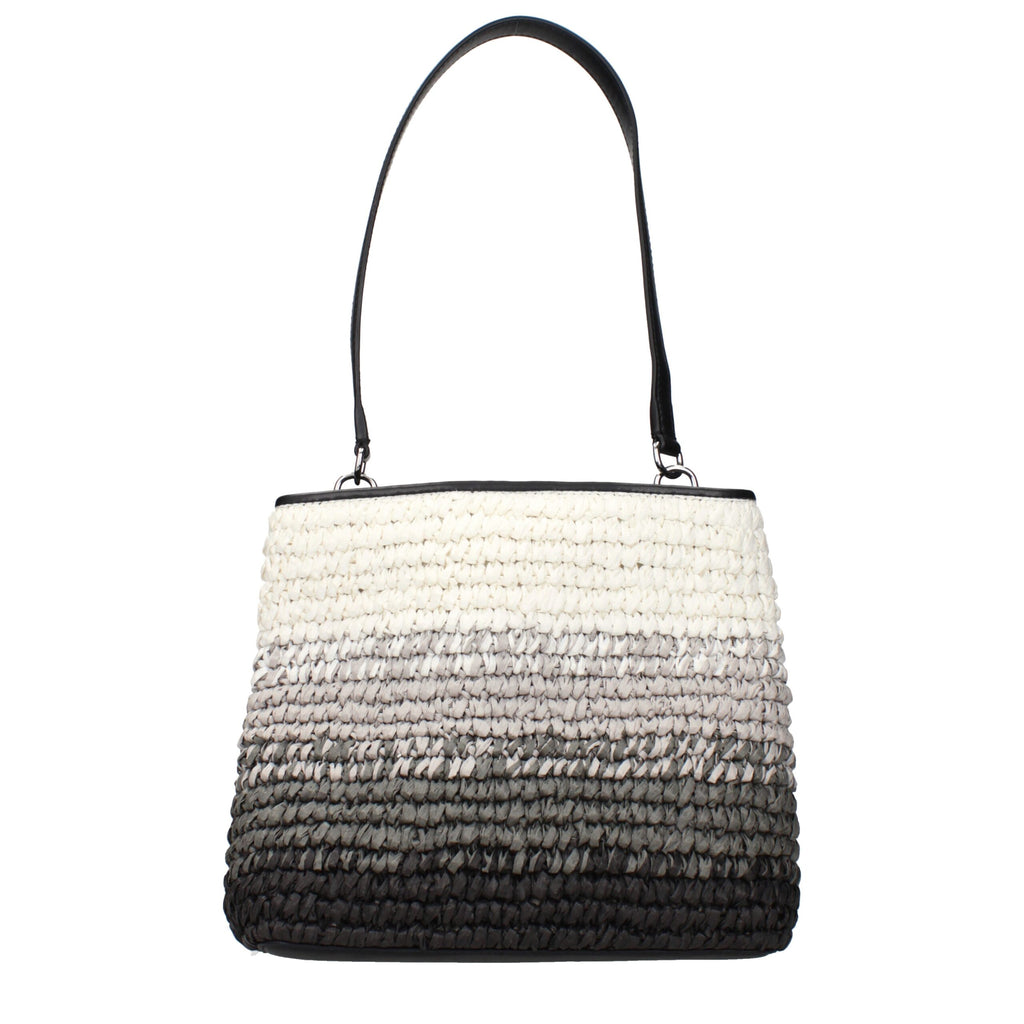 Black Raffia Shoulder Bags