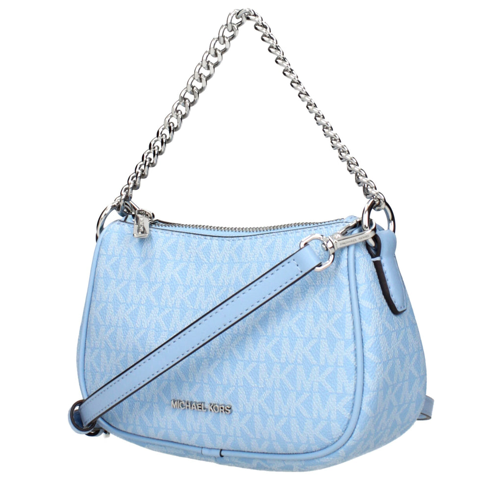 Light Blue Fabric Handbags
