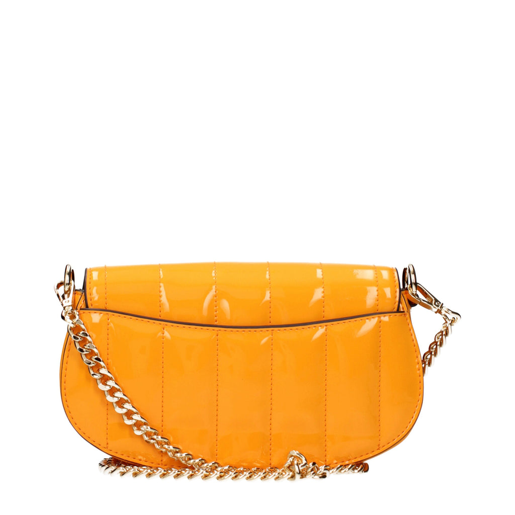 Orange Leather Crossbody Bags