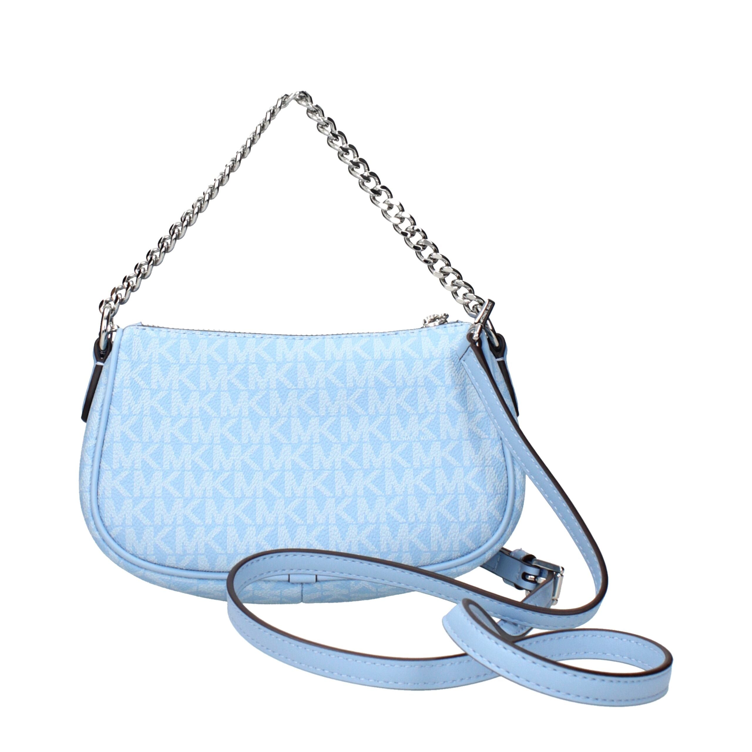 Light Blue Fabric Handbags