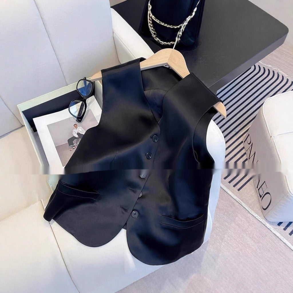 Ladies' Vest Sleeveless Fashion Casual All-matching